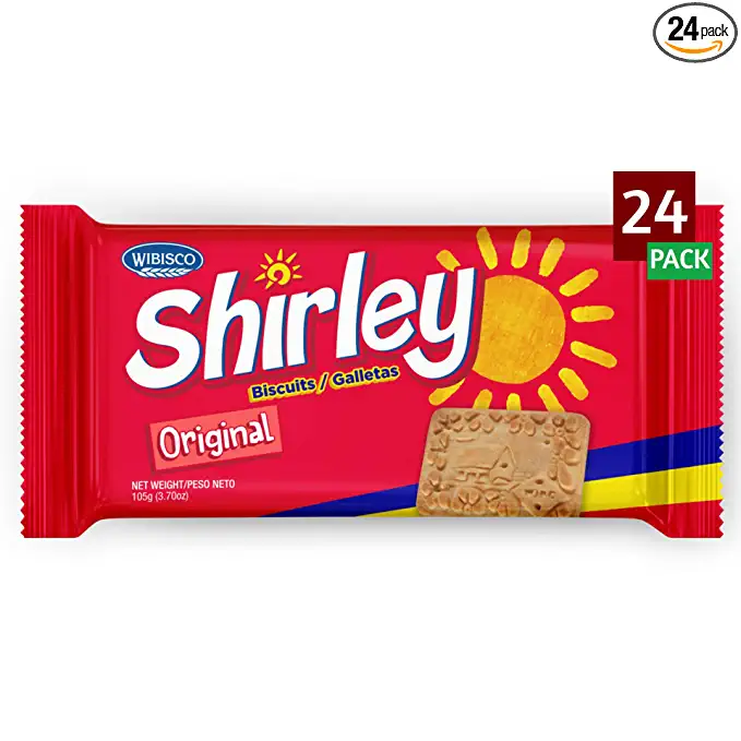 Wibisco Shirley Biscuits, Original, 3.7 Ounce (Pack of 24) - 064396540052