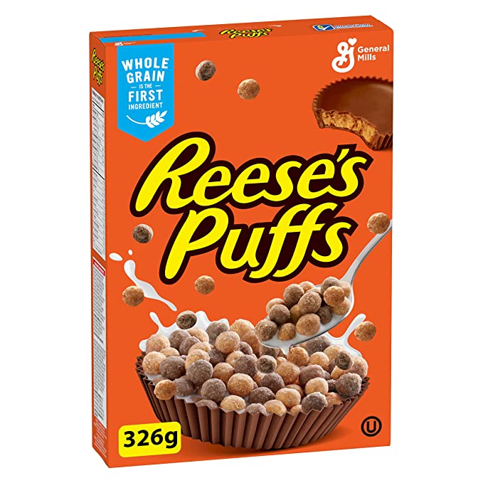  REESE PUFFS Cereal, 326g/11.5 oz, Imported from Canada} - 065633132856