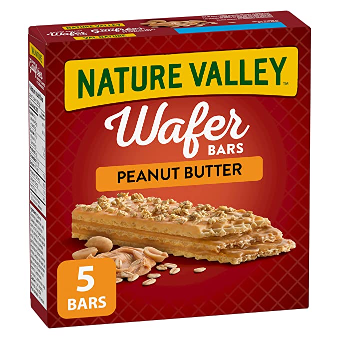  NATURE VALLEY Crispy Creamy Wafer Bars, Peanut Butter, 5 Count per box, 184g/6.5 oz, Imported from Canada} - 065633163218