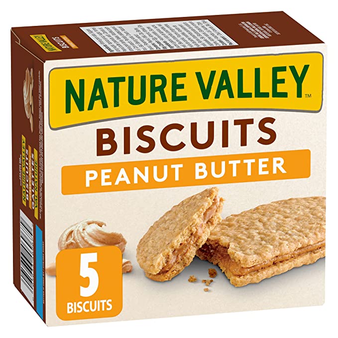  NATURE VALLEY Biscuits Peanut Butter, 5ct, 190g/7.8oz, Imported from Canada}  - 065633469679