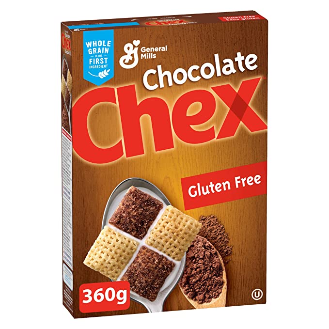 Chex Gluten Free Chocolate Cereal, 360g/12.7oz, (Imported from Canada) - 065633475861