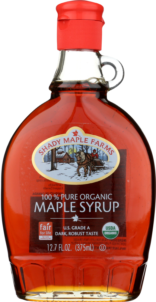  Shady Maple Farms, Syrup Maple Organic, 12.7 Fl Oz  - 066676283758