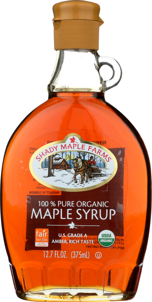  Shady Maple Farm Syrup, Rich Taste Organic, 12.7 oz  - 066676290121