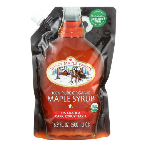 Shady Maple Farms 100 Percent Pure Organic Maple Syrup - Case Of 6 - 16.9 Fl Oz. - 066676320514