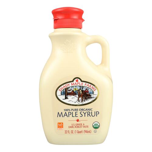Shady Maple Farms 100 Percent Pure Organic Maple Syrup - Case Of 6 - 32 Fl Oz. - 066676990328