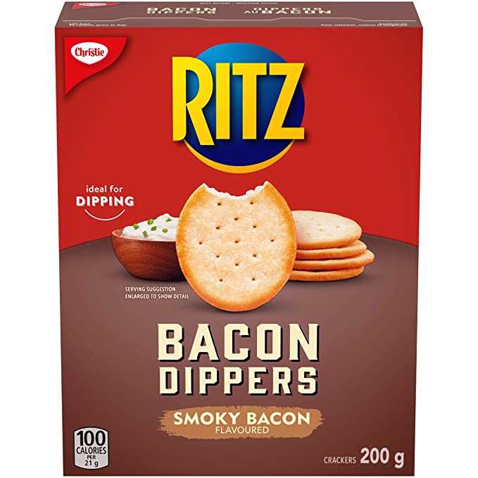 Christie Ritz Bacon Dippers Crackers, 200g/7.1 oz {Imported from Canada} - 066721026927