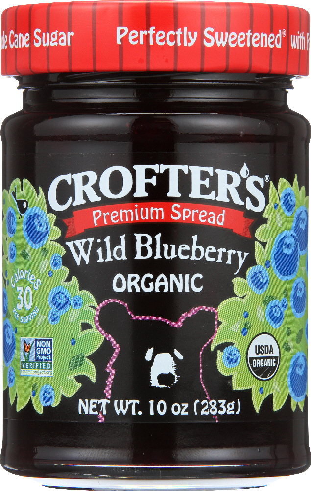 CROFTERS: Conserve Wild Blueberry Organic, 10 oz - 0067275000951