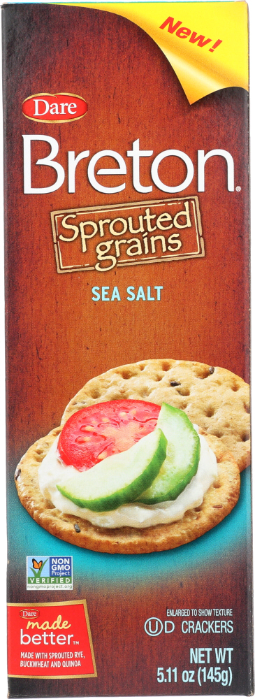 DARE: Sprouted Grains Sea Salt, 5.11 oz - 0068055683005