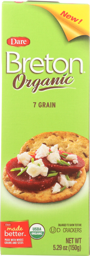 DARE: Crackers Breton 7-Grains Org, 5.29 oz - 0068055688406