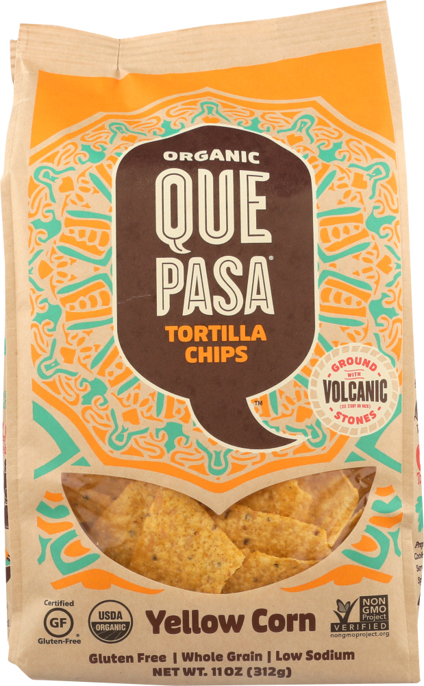QUE PASA: Chip Tortilla Yellow Corn Organic, 11 oz - 0068826186056