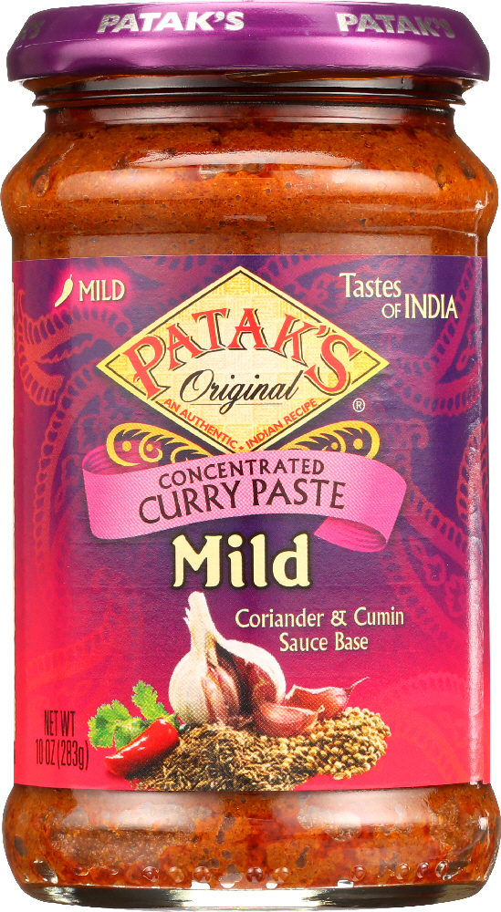 PATAK’S: Mild Curry Paste, 10 oz - 0069276032054