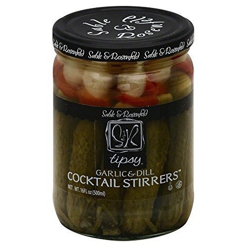 SABLE & ROSENFELD: Garlic & Dill Tipsy Cocktail Stirrers, 16 oz - 0069702900445