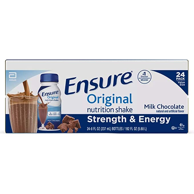  Ensure Complete Balanced Nutrition Shake, Creamy Milk Chocolate, #50462 - 8 Oz, 24 Ea/case  - 070074504636