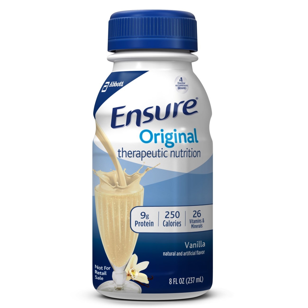 Ensure Oral Supplement Original Therapeutic Nutrition Vanilla 8 oz Bottle Ready to Use - 1 ea - 070074582986