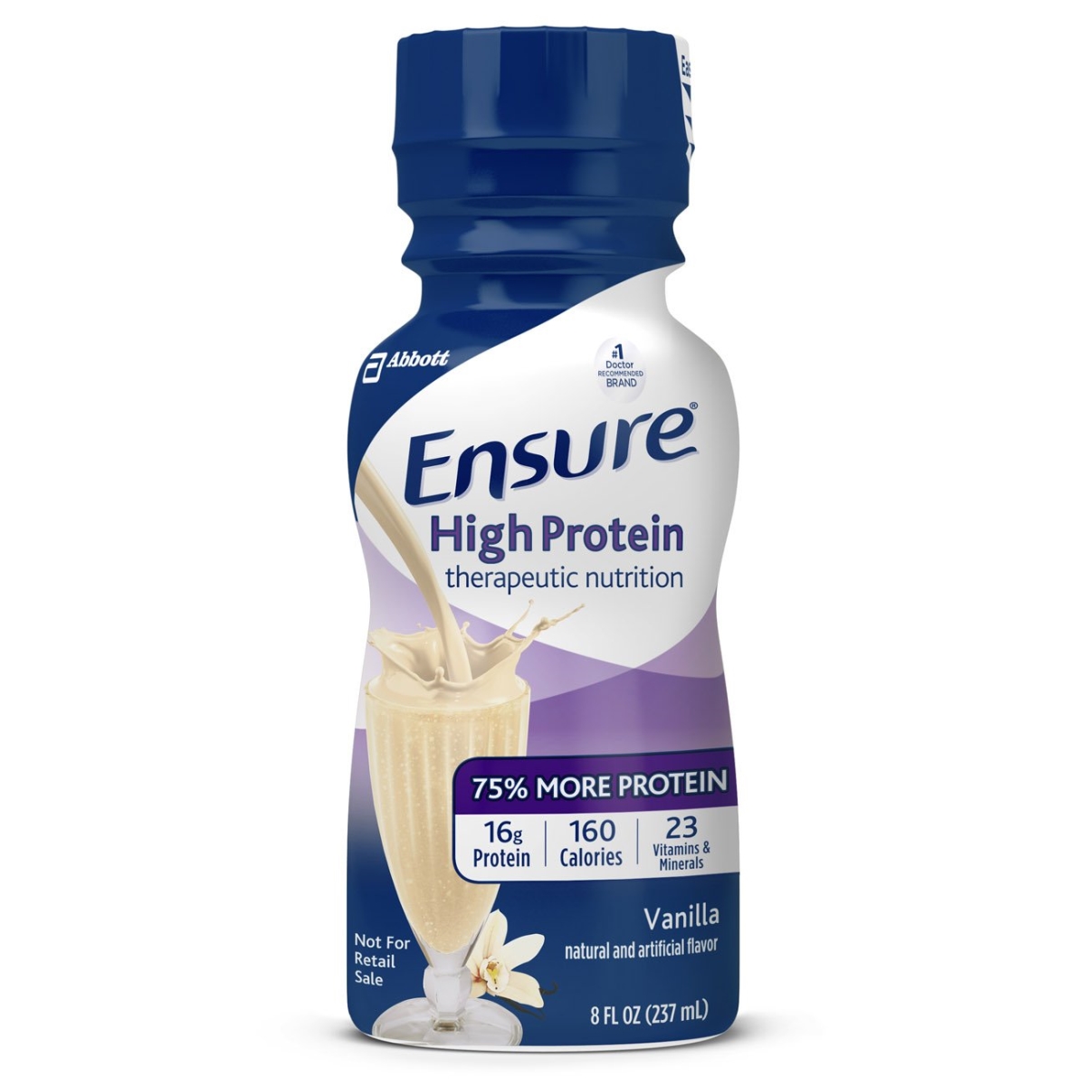 Ensure Active High Protein Vanilla Flavor Nutrition Shake, 8 Fl. Oz. - 070074641379