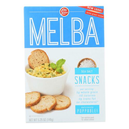 Old London - Melba Snacks - Sea Salt - Case Of 12 - 5.25 Oz. - 0070129290613