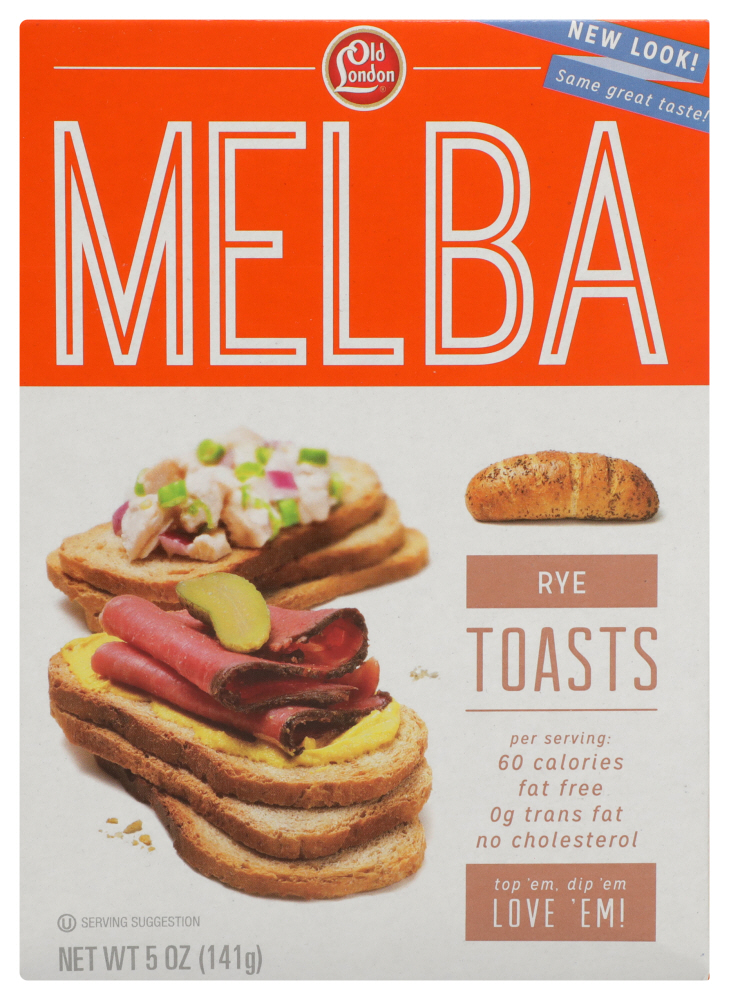 OLD LONDON: Melba Rye Toasts, 5 oz - 0070129291733