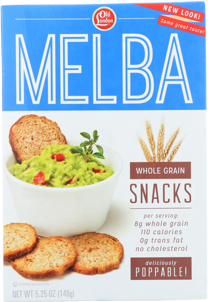 OLD LONDON: Melba Whole Grain Snack, 5.25 oz - 0070129291818