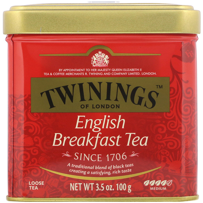 TWINING TEA: English Breakfast Loose Tea, 3.53 oz - 0070177034757