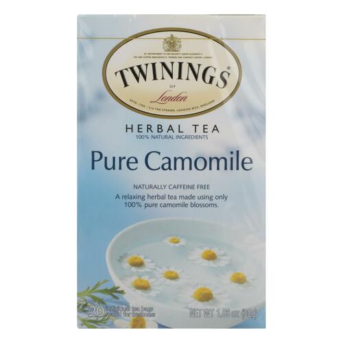 Twinings Tea Jacksons Of Piccadilly Tea - Pure Chamomile - Case Of 6 - 20 Bags - 0070177067762