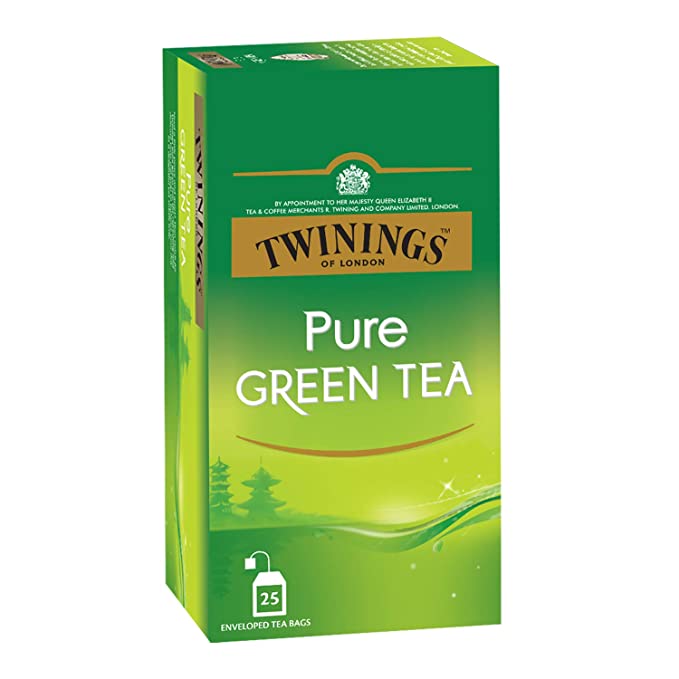  Twinings Pure Green Tea, 25 Teabags, Green Tea, Perfectly Balanced & Refreshing  - 070177137069