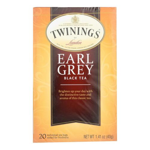 TWINING TEA: Classics Earl Grey Tea, 20 Tea Bags, 1.41 oz - 0070177154226