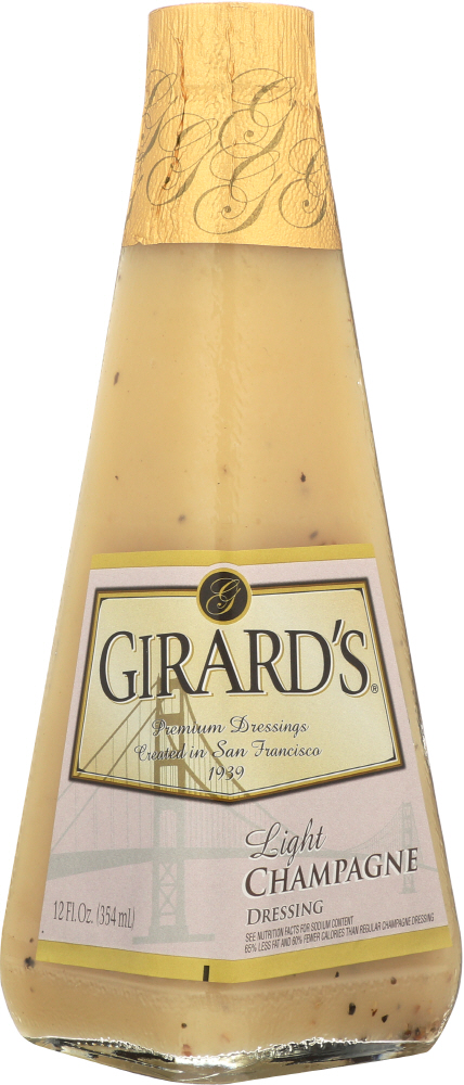 GIRARD’S: Light Champagne Salad Dressing, 12 oz - 0070200582156