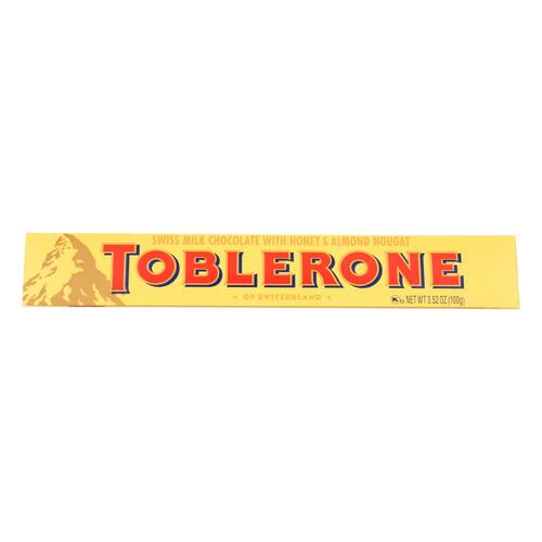 Toblerone Chocolate Bar Milk Chocolate 1X100 Gr - 00070221011116