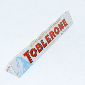 Toblerone, swiss white chocolate with honey & almond nougat - 0070221011413