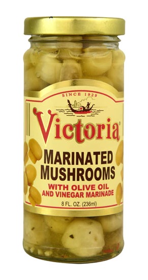 VICTORIA: Marinated Mushrooms, 8 oz - 0070234000787