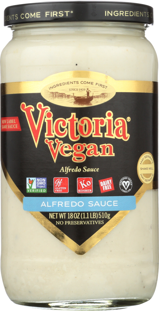VICTORIA: Vegan Alfredo Sauce Original, 18 oz - 0070234017907