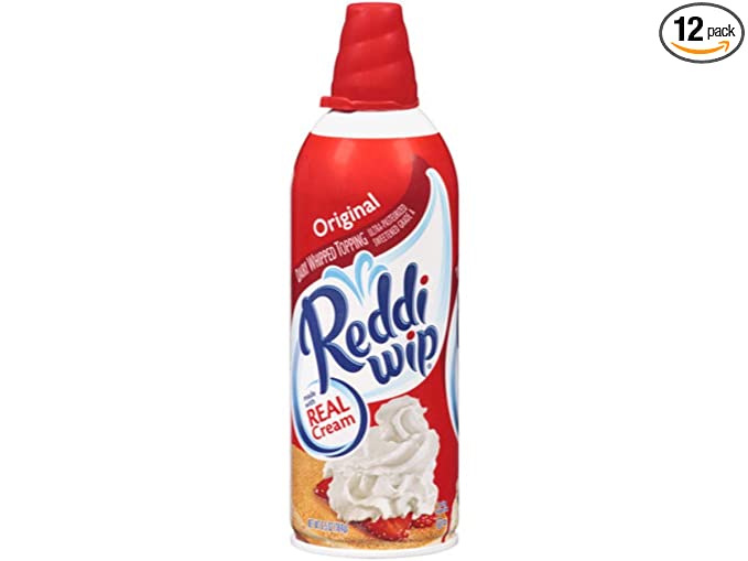 Reddi Whip Original Whipped Topping, 6.5 Ounce -- 12 per case. - 070272232027