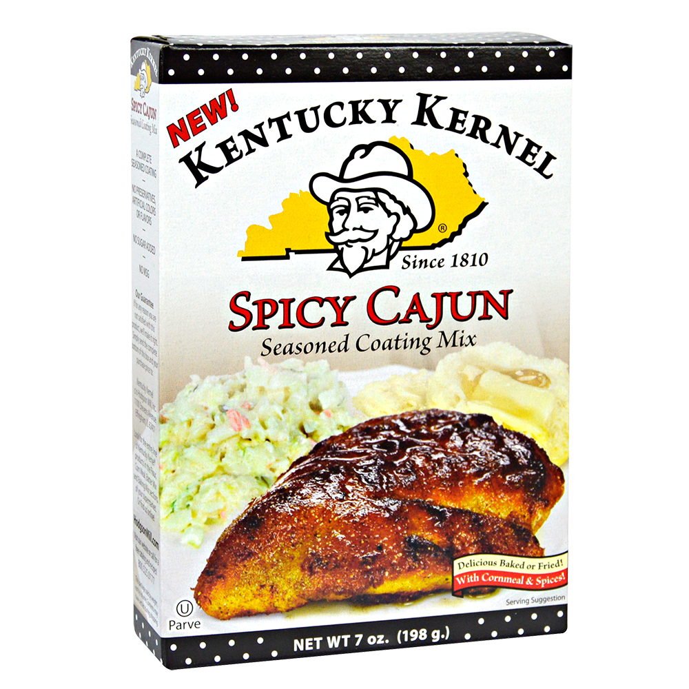 KENTUCKY KERNEL: Spicy Cajun Seasoned Coating Mix, 7 oz - 0070351170035
