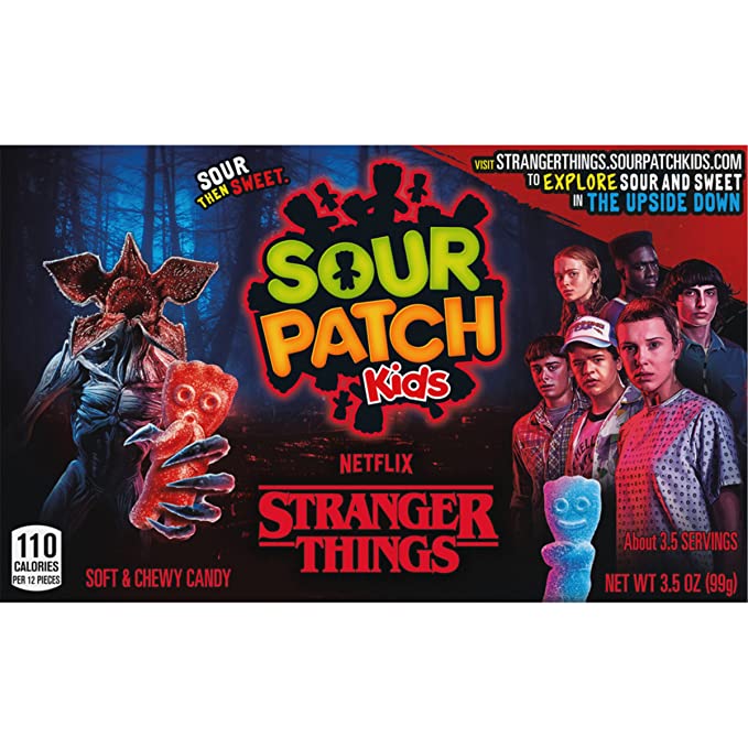  SOUR PATCH KIDS Stranger Things Soft & Chewy Candy, Limited Edition, 3.5 oz  - 070462010374