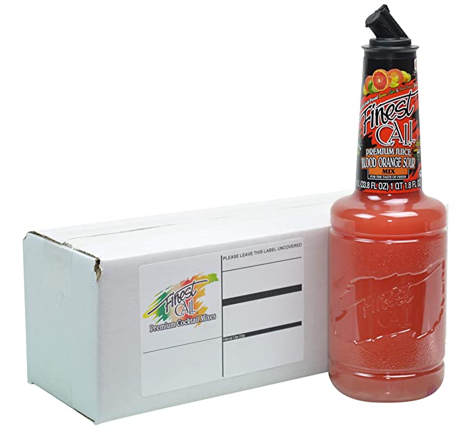 Finest Call Premium Blood Orange Sour Drink Mix, 1 Liter Bottle (33.8 Fl Oz), Individually Boxed - 070491015630