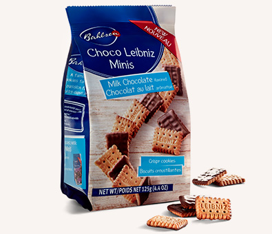 Milk Chocolate Flavored Choco Leibniz Minis Crispy Cookies, Milk Chocolate - milk