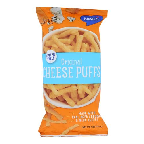 Barbara's Bakery - Baked Cheese Puffs - Original - Case Of 12 - 7 Oz. - 070617000625