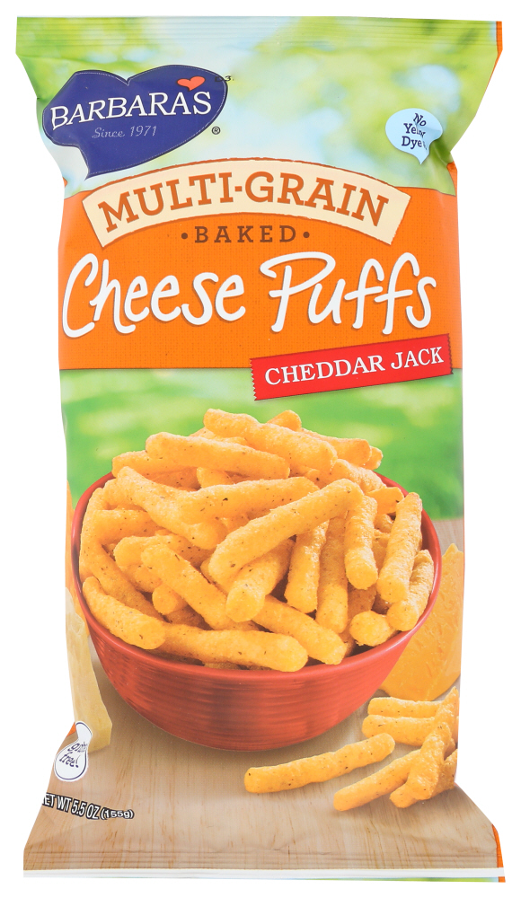 Baked Multigrain Cheddar Jack Cheese Puffs, Cheddar Jack - 070617000670