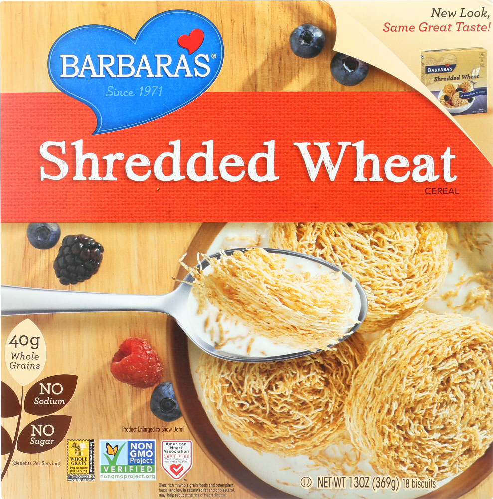 BARBARA’S: Shredded Wheat Cereal, 13 oz - 0070617006061