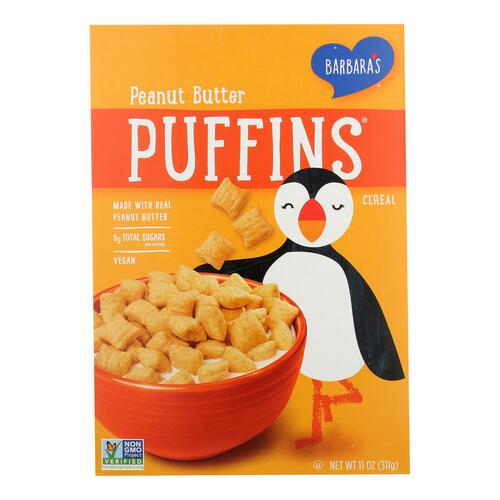 Barbara's Bakery - Puffins Cereal - Peanut Butter - Case Of 12 - 11 Oz. - 0070617006238