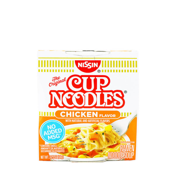  Nissin Cup Noodles Ramen Noodle Soup, Chicken, 2.25 Ounce (Pack of 12)  - 070662030035