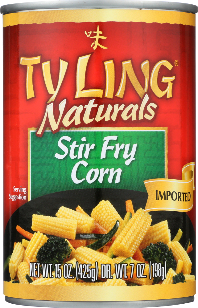 TY LING: Imported Stir Fry Corn Pre Cut High Quality, 15 oz - 0070670000501