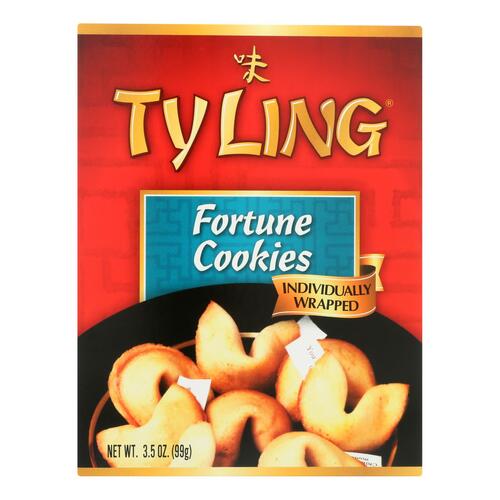 Ty Ling Asian Specialties Individually Wrapped Fortune Cookies - Case Of 12 - 3.5 Oz - 070670000587