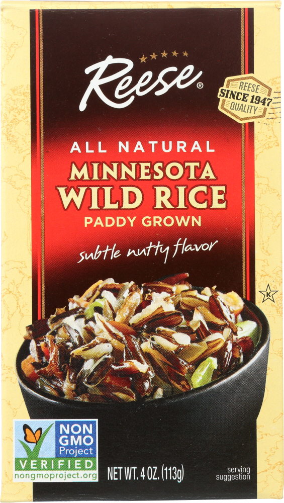 REESE: Wild Rice Paddy Grown, 4 Oz - 0070670010227