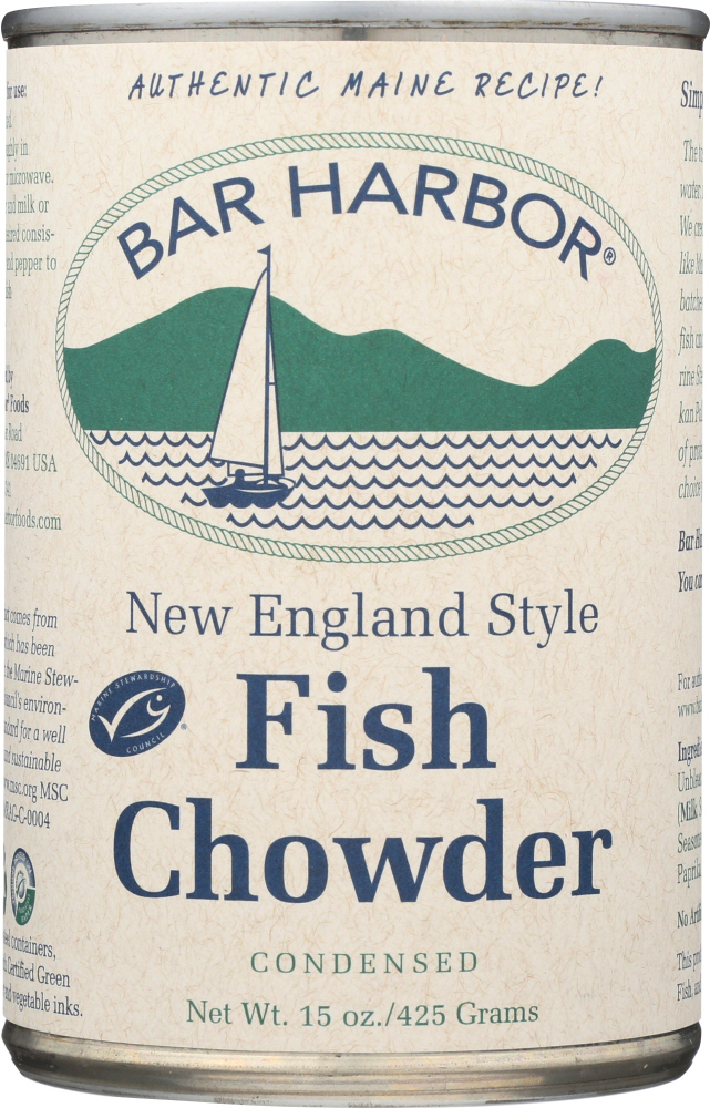 BAR HARBOR: Soup Chowder Fish, 15 oz - 0070718000777