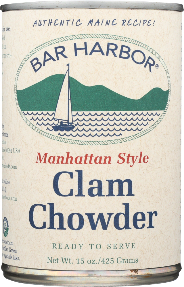 BAR HARBOR: Clam Chowder Manhattan Style, 15 Oz - 0070718001460