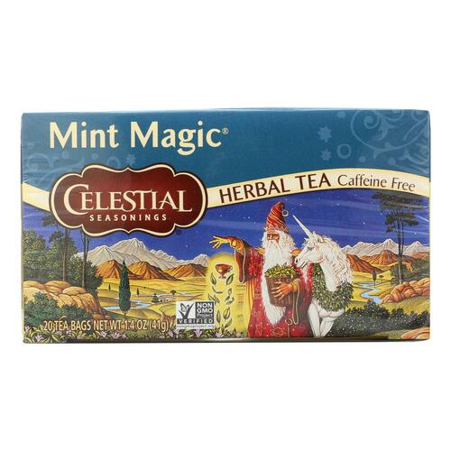 Celestial Seasonings Herbal Tea Caffeine Free Mint Magic - 20 Tea Bags - Case Of 6 - 070734053207