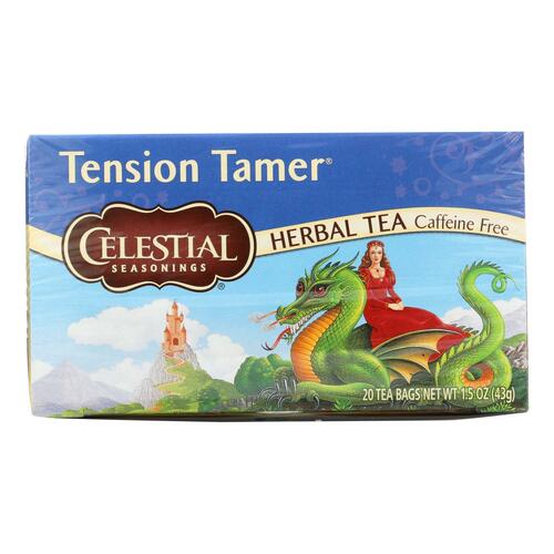 CELESTIAL SEASONINGS: Tension Tamer Herbal Tea Caffeine Free, 20 bg - 0070734053344