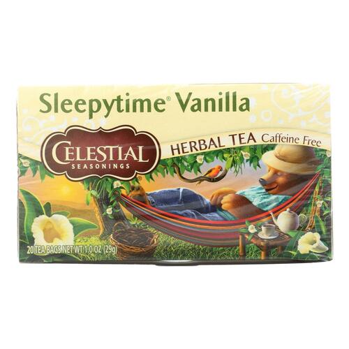 Celestial Seasonings Herbal Tea - Sleepytime Vanilla - Case Of 6 - 20 Bag - 0070734516542