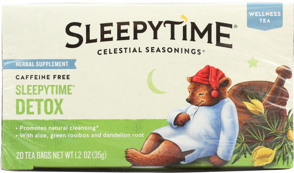 CELESTIAL SEASONINGS: Wellness Sleepytime Detox Tea Pack of 20, 1.2 oz - 0070734538490